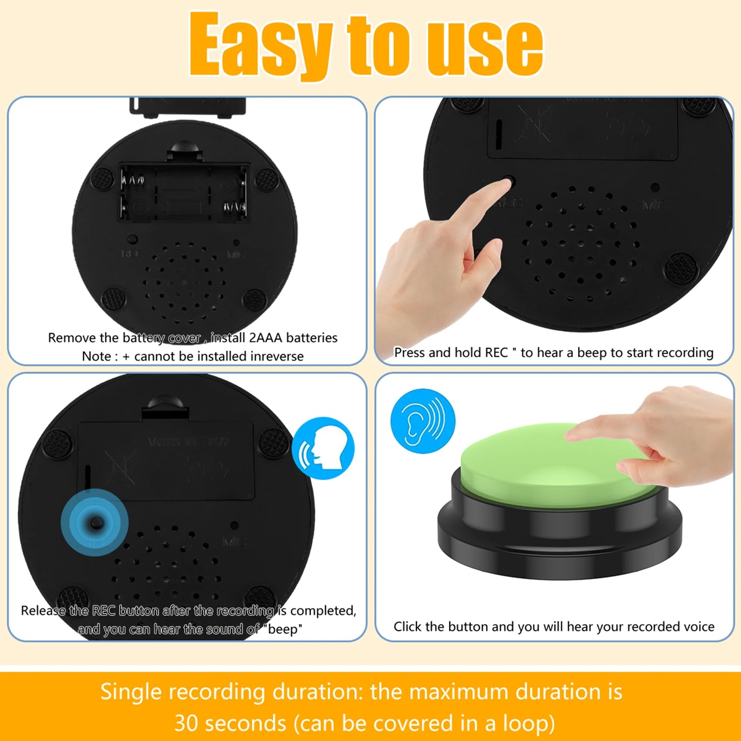 Dog Communication Vocal Training Buttons